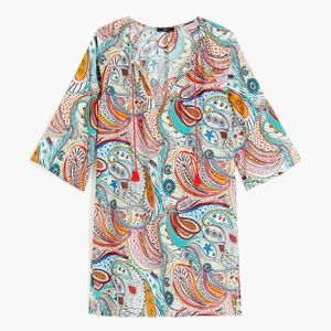 J Crew Tassel-Tie Beach Tunic- Size S